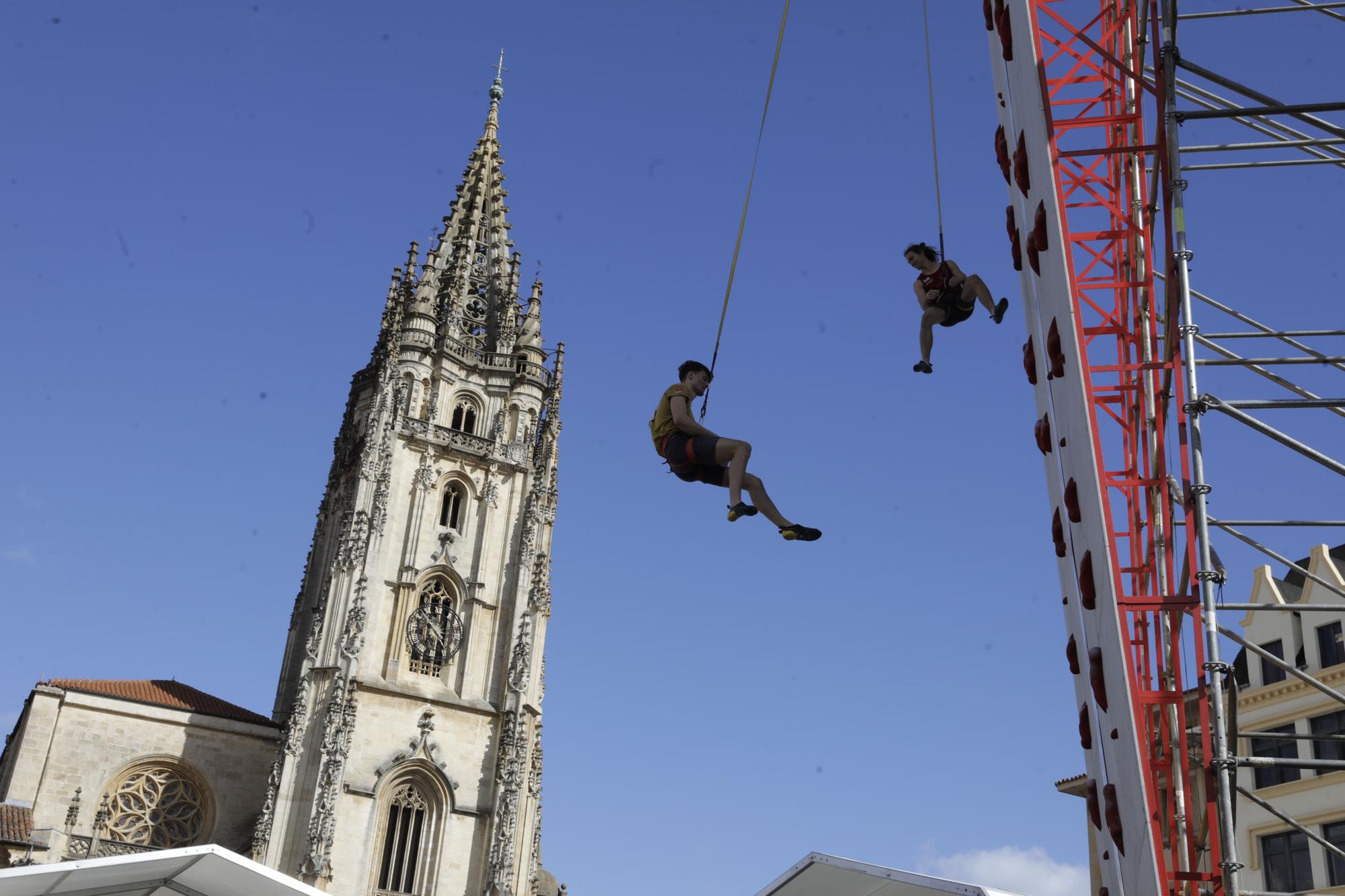 Así se vivió la primera prueba de la Copa de España de escalada en Oviedo