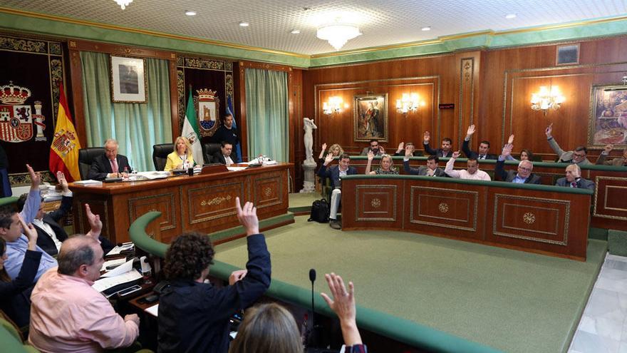 El pleno, durante la votación del punto.