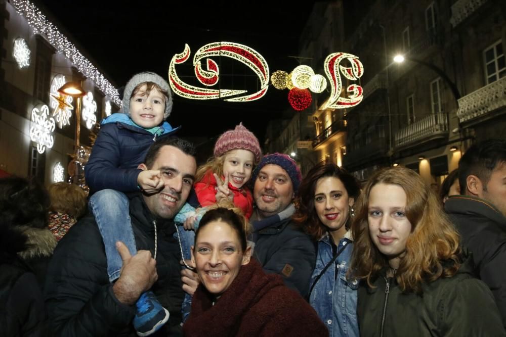 Encendido del alumbrado navideño en Vigo