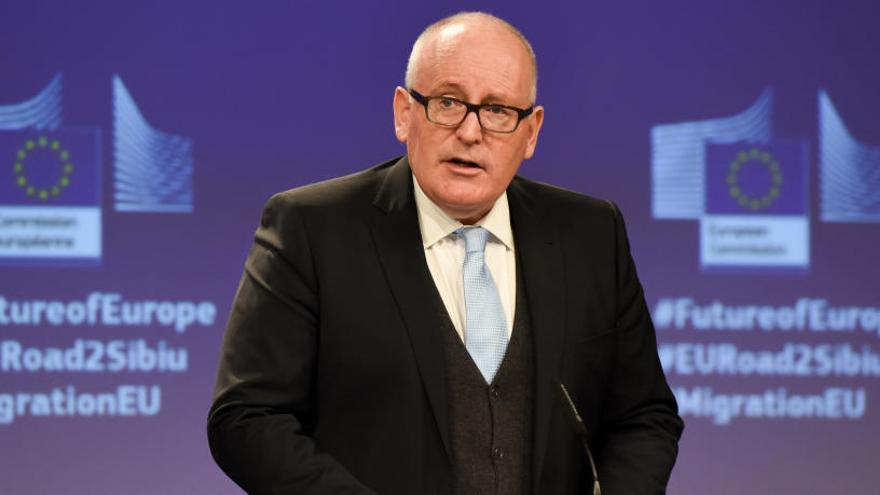 El vicepresident de la Comissió Europea i responsable de Drets Fonamentals de la Unió, Frans Timmermans