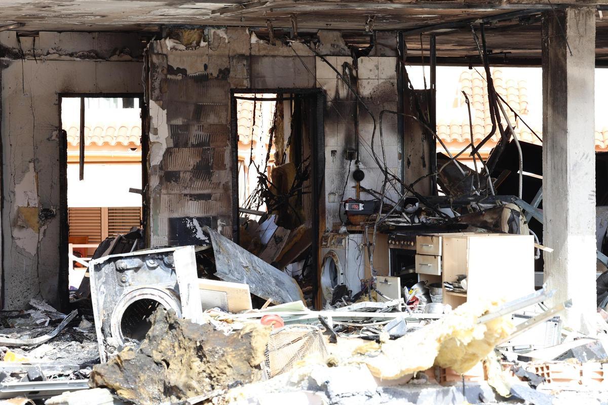 Estado de la vivienda en la que se produjo la explosión