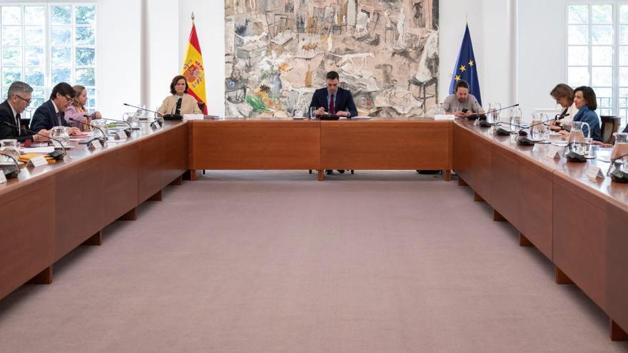 Pedro Sánchez, en una reunión del Comité de la desescalda.