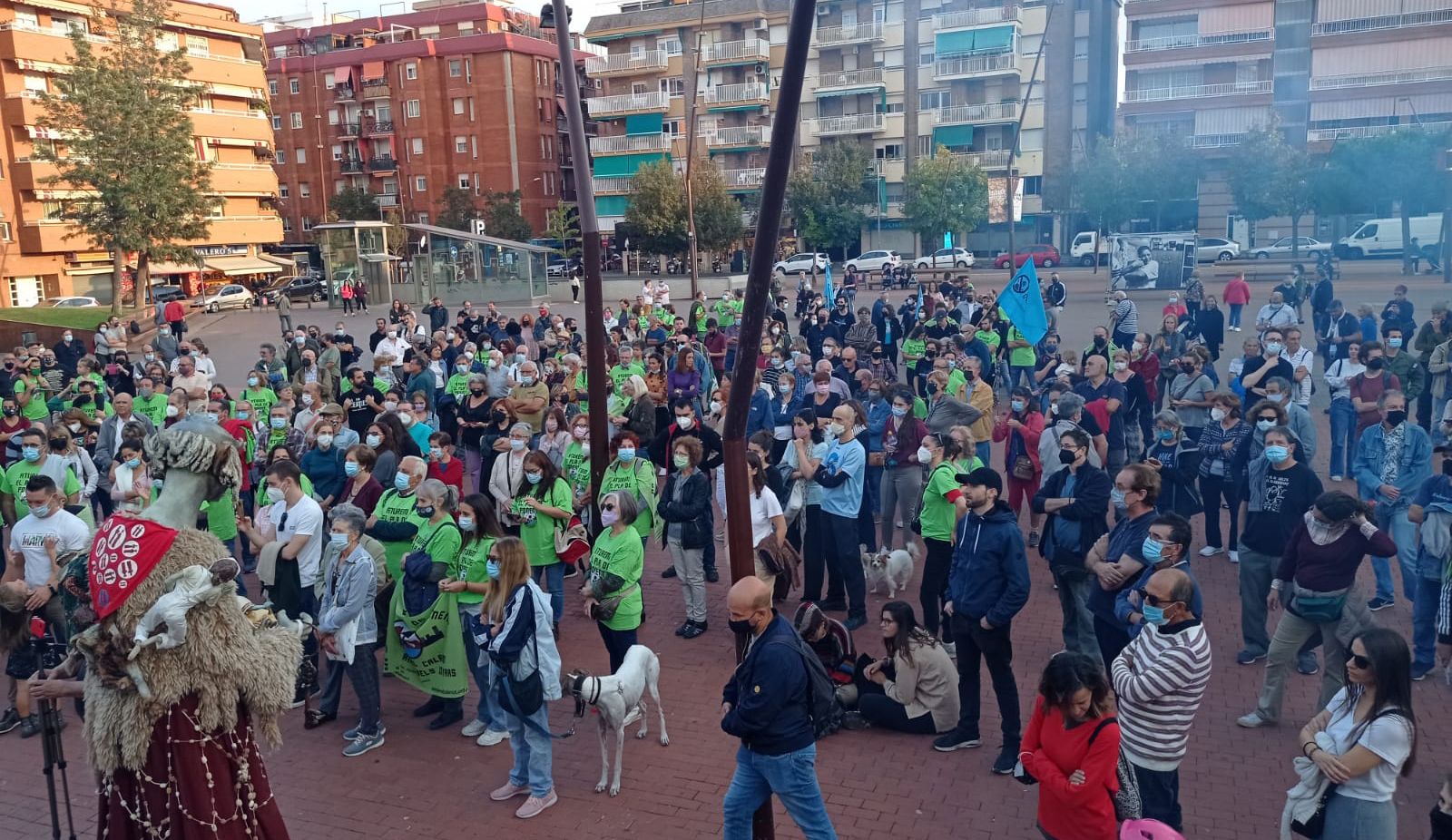 Protestas en Gavà contra el Pla de Ponent