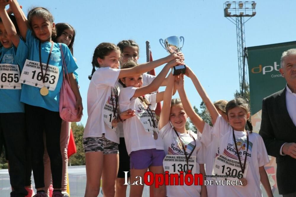 Final Cross Escolar de Lorca: Entrega de premios
