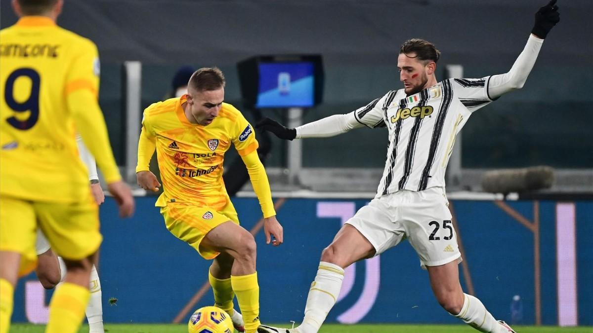 Rabiot, en un partido de la Juventus