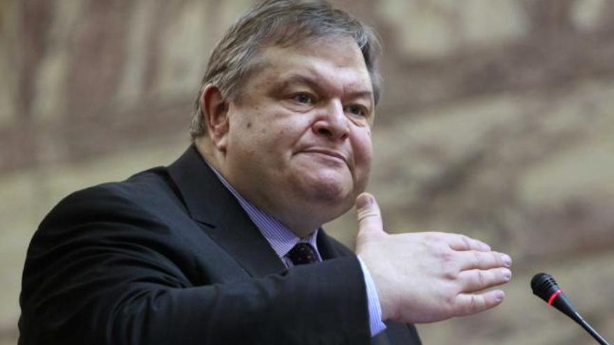 Evangelos Venizelos, durante una intervención pública.