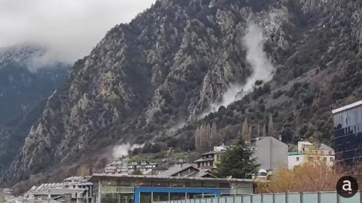 Deslizamiento en Ciutat de Valls (Andorra)