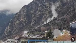 Deslizamiento en Ciutat de Valls (Andorra)