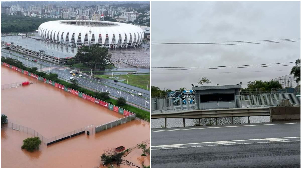 Las inundaciones han afectado a las instalaciones del Internacional y el Gremio