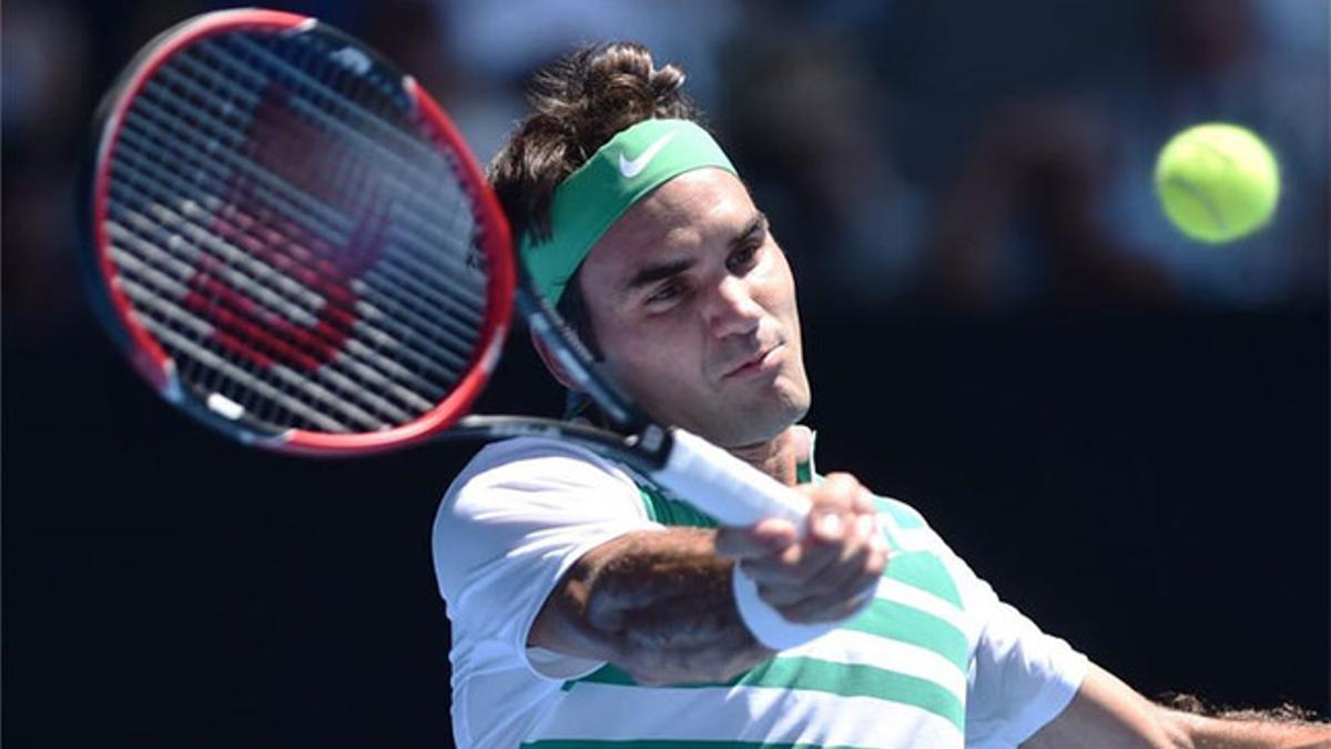 Federer ganó por 6-3, 7-5 y 6-1