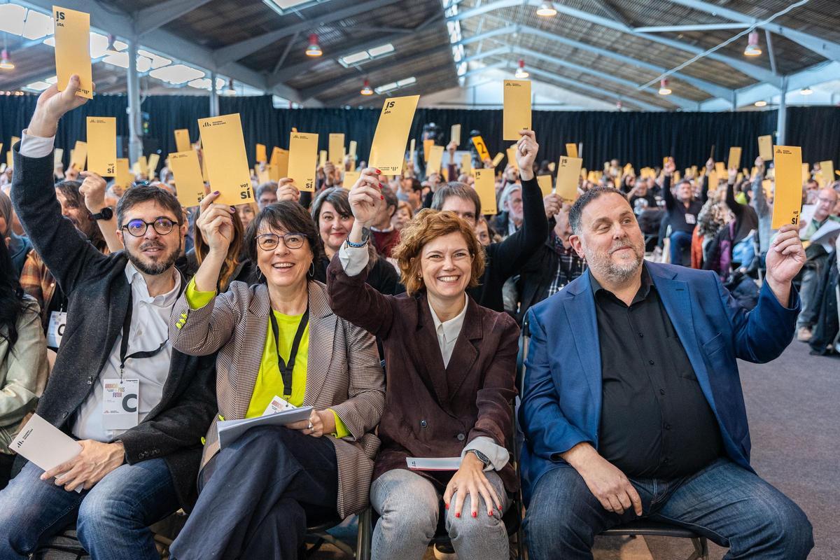 Imagen del último congreso de ERC, celebrado el 15 de marzo de 2025