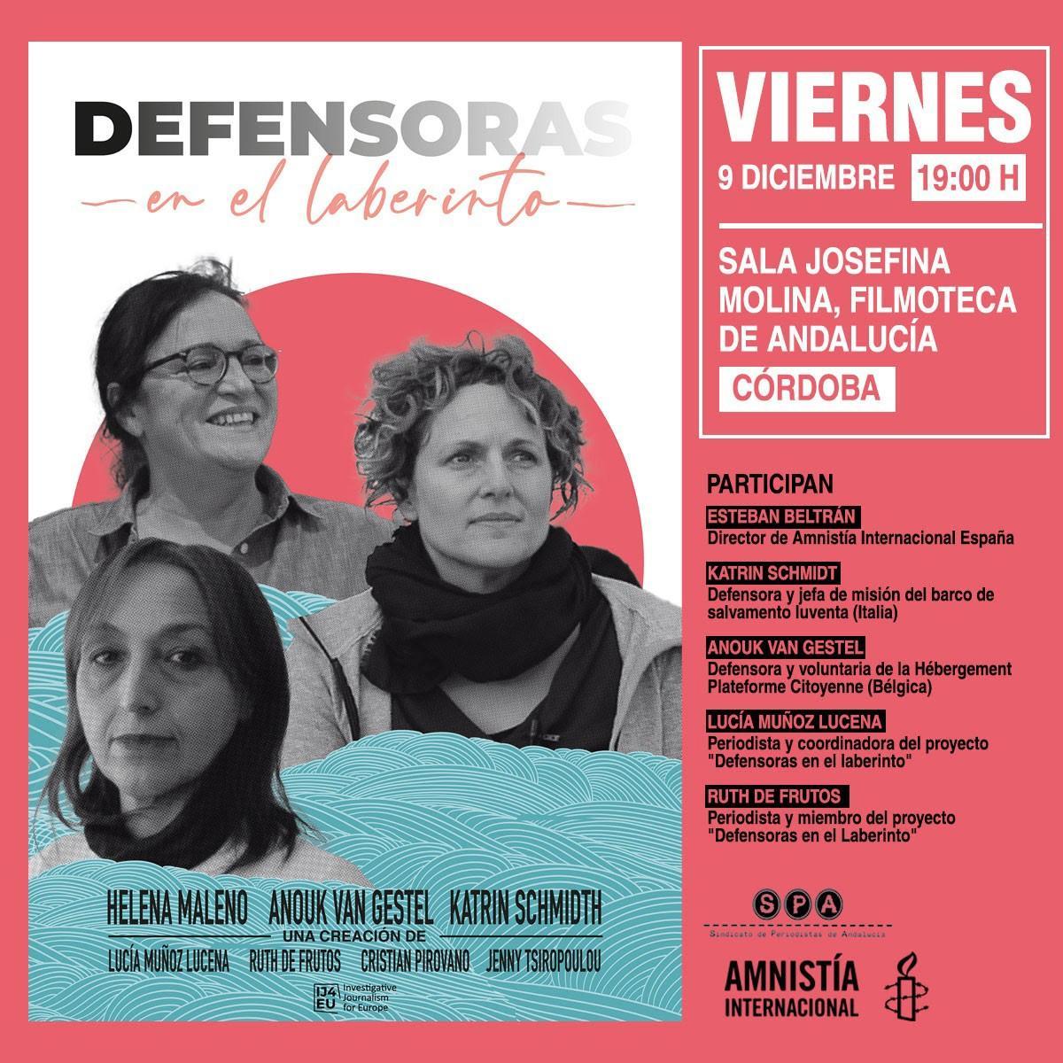 Cartel de 'Defensoras en el laberinto'.