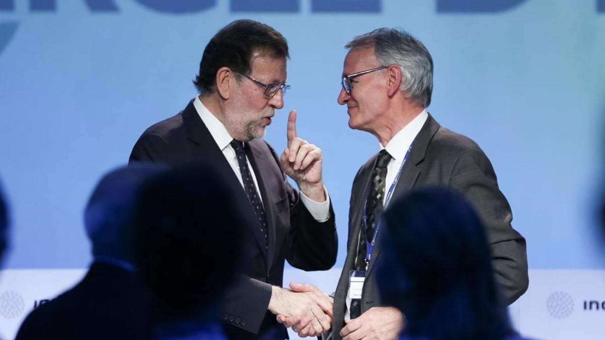 Mariano Rajoy y Antón Costas, en las jornadas de Sitges del Cercle d'Economia del pasado mes de mayo.