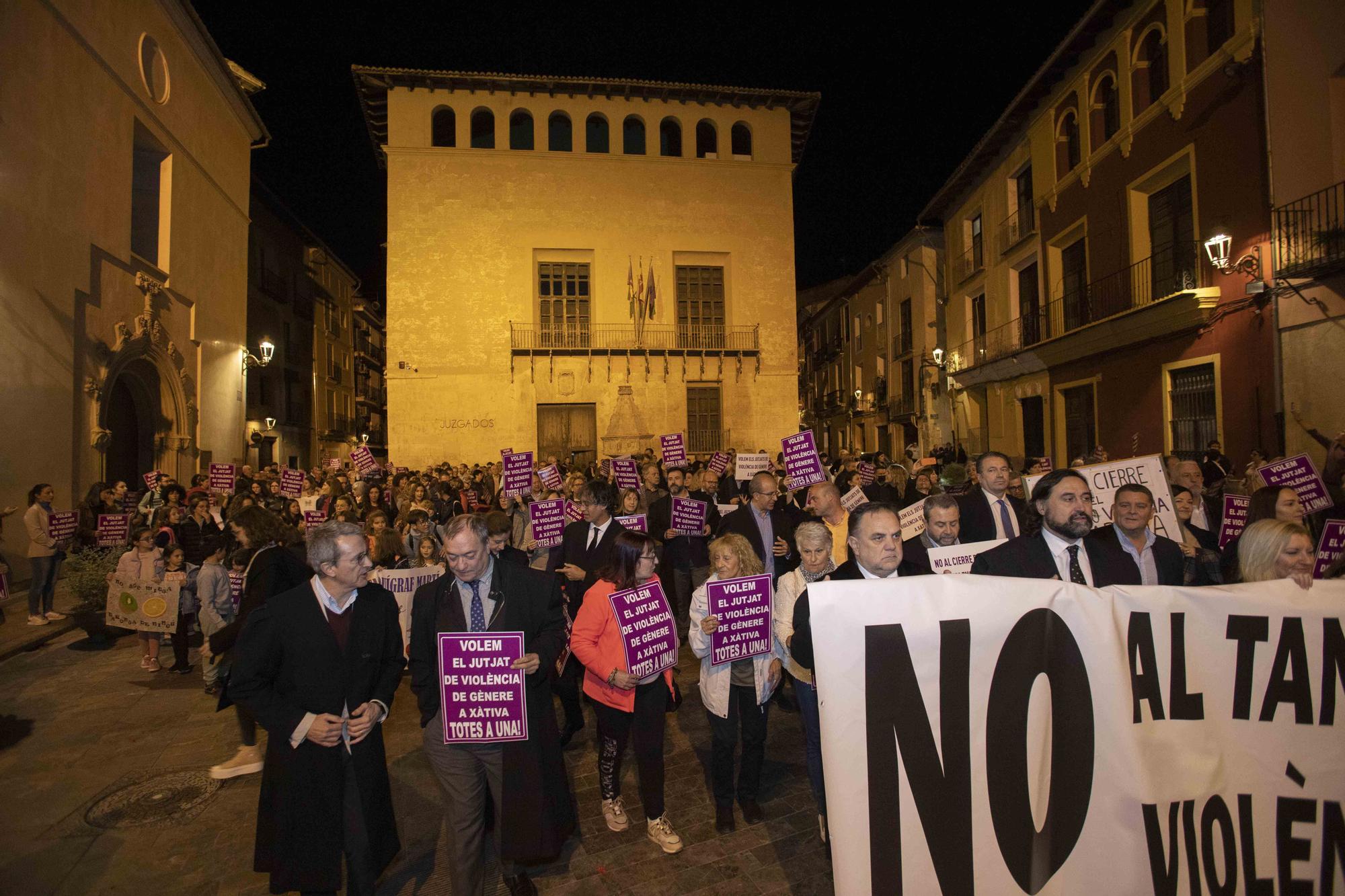 Xàtiva se une para reivindicar la permanencia del juzgado de violencia de género