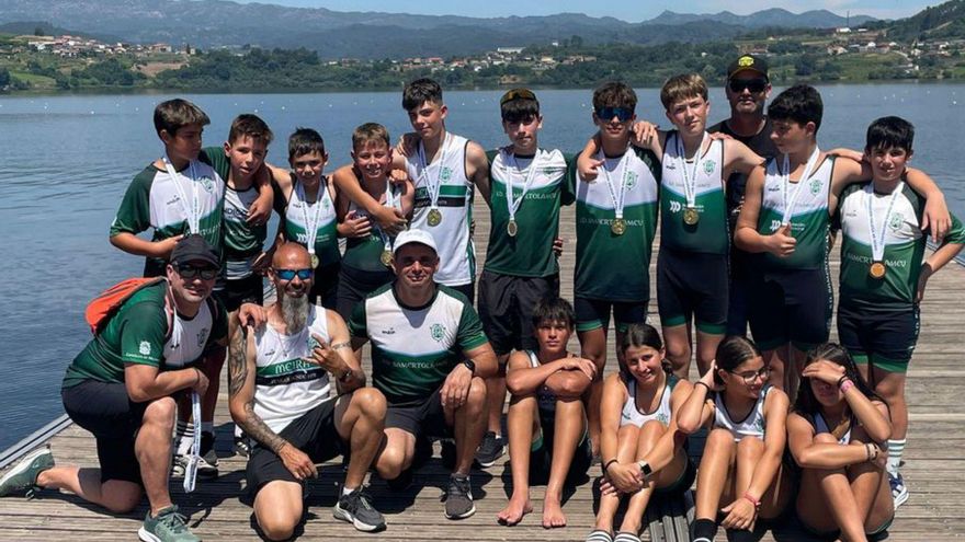 Los participantes en las pruebas en Castrelo do Miño. | FdV