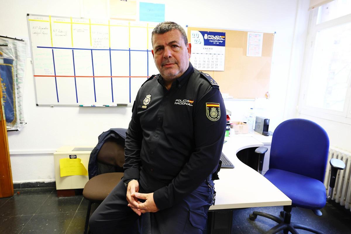 Javier Agud, inspector y jefe del Grupo de Policía Judicial de la comisaría de Centro además de participante en el programa.
