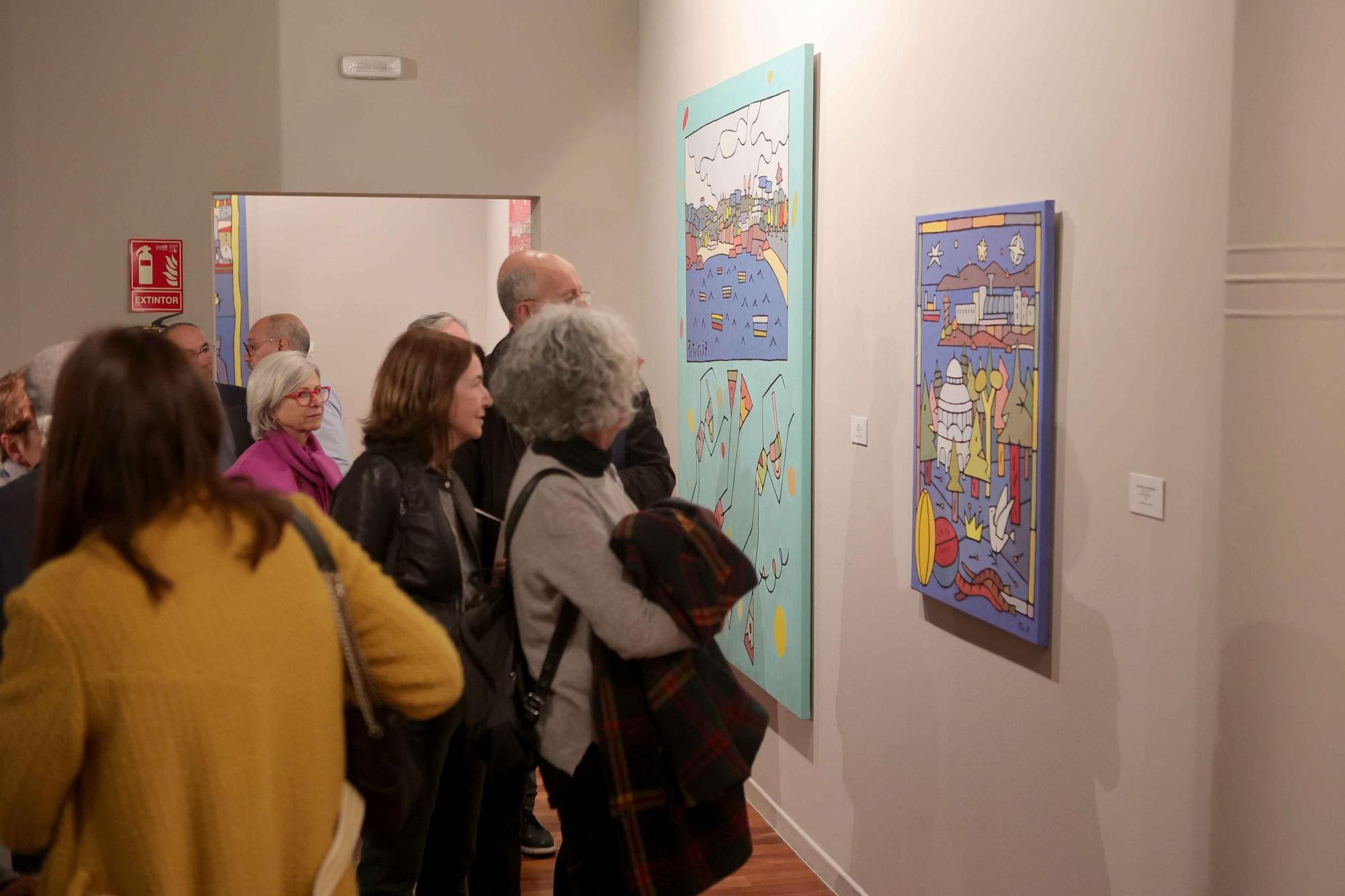 Inauguración de la muestra artística 'Peteiro' en el Kiosco Alfonso