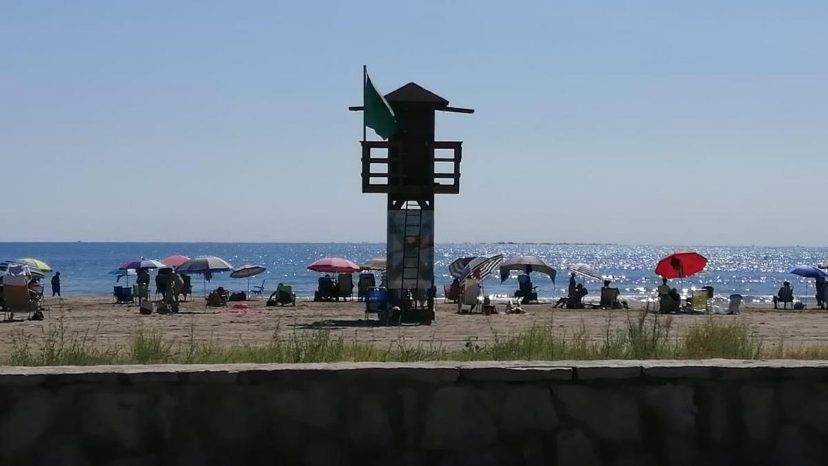 Vista de la playa del Port, esta mañana