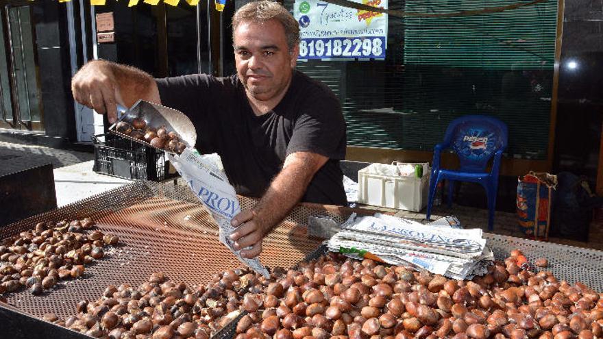 Vendedor de castañas.