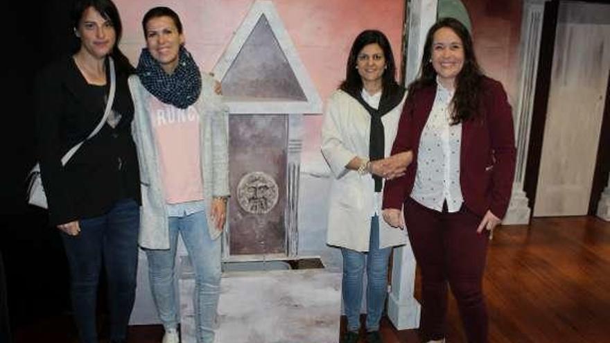 Las docentes Lulas Somoza, Sandra Gavino, Eva Pérez y María Meitín.