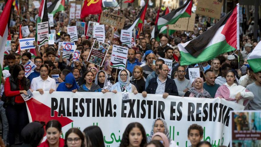 Murcia se manifiesta en apoyo al pueblo palestino