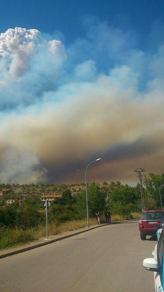 Incendio en Serra d'Espadà