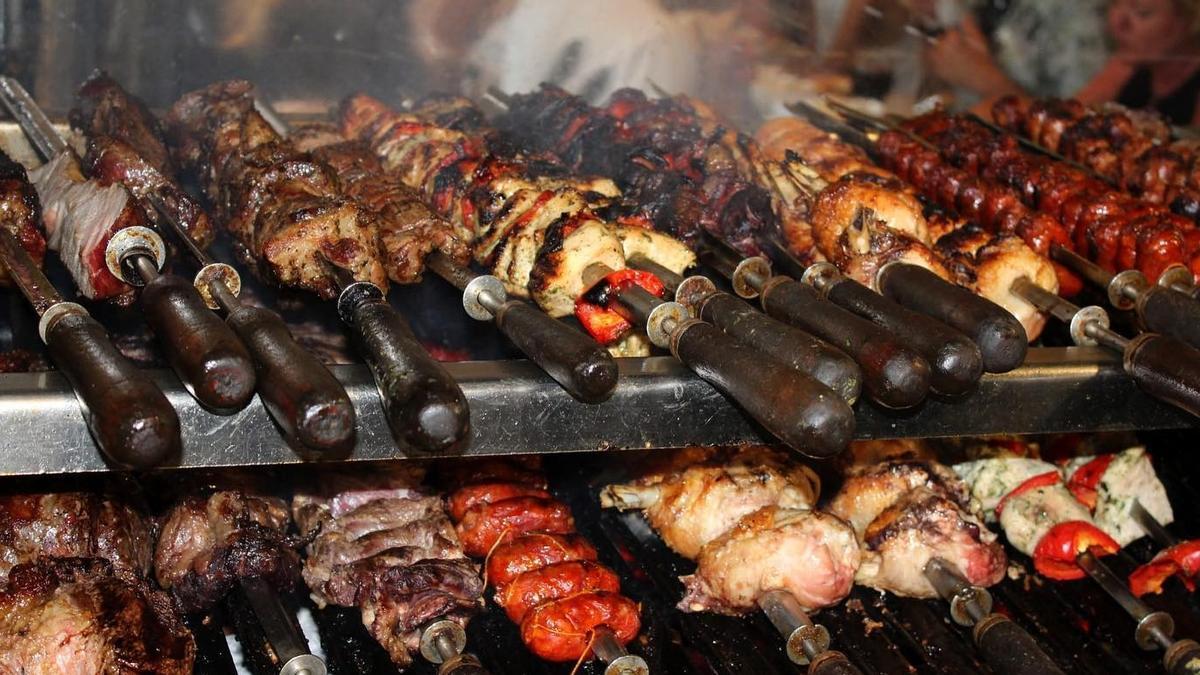 Parrillada del restaurante