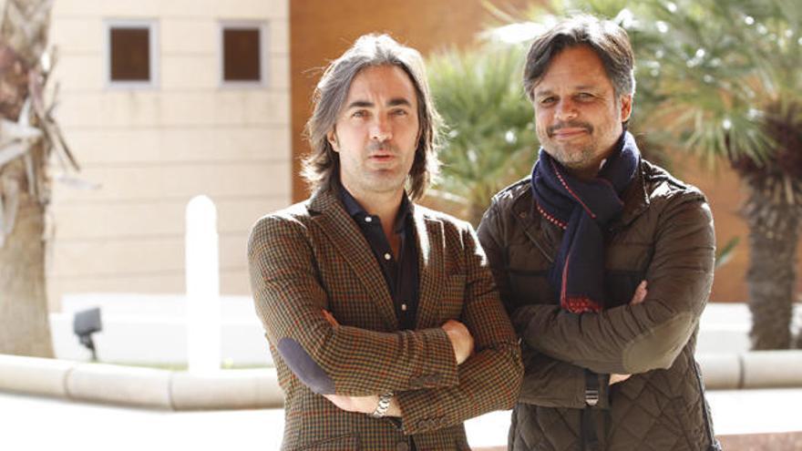 Mario Alonso y Carlos Roig, portavoces de la Asociación de Apartamentos Turísticos.