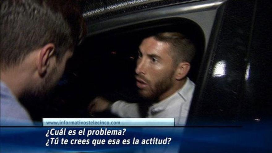 Ramos, captado por las cámaras de Cuatro.