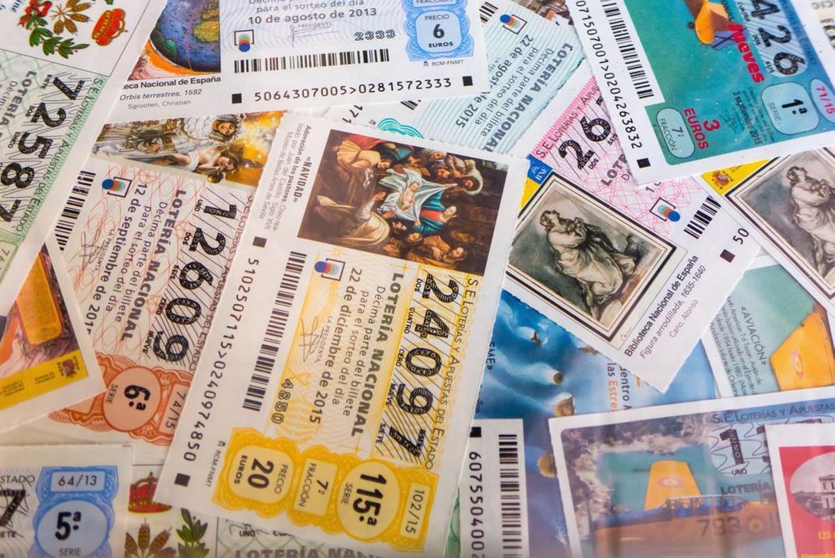 Boletos de lotería.