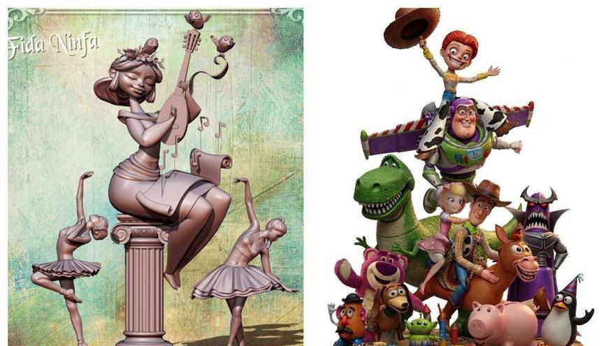 La comisión que cumple el ritual año tras año: los primeros bocetos de las Fallas 2027