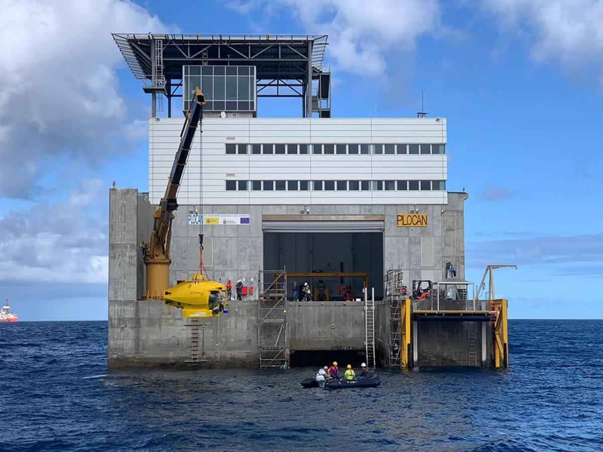 La plataforma de investigación de Plocan, frente a la costa de Gran Canaria.