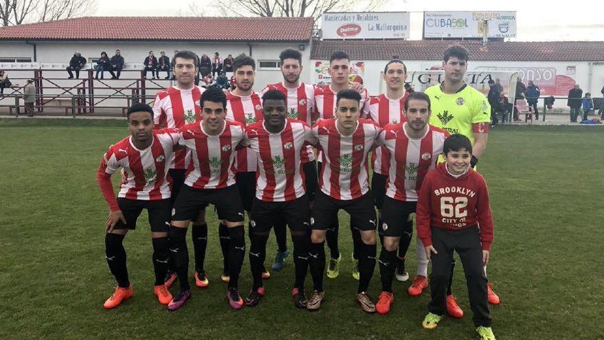 El once inicial del Zamora CF en el partido de hoy