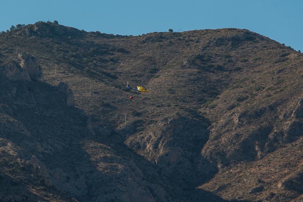 Incendio en la sierra de Crevillent