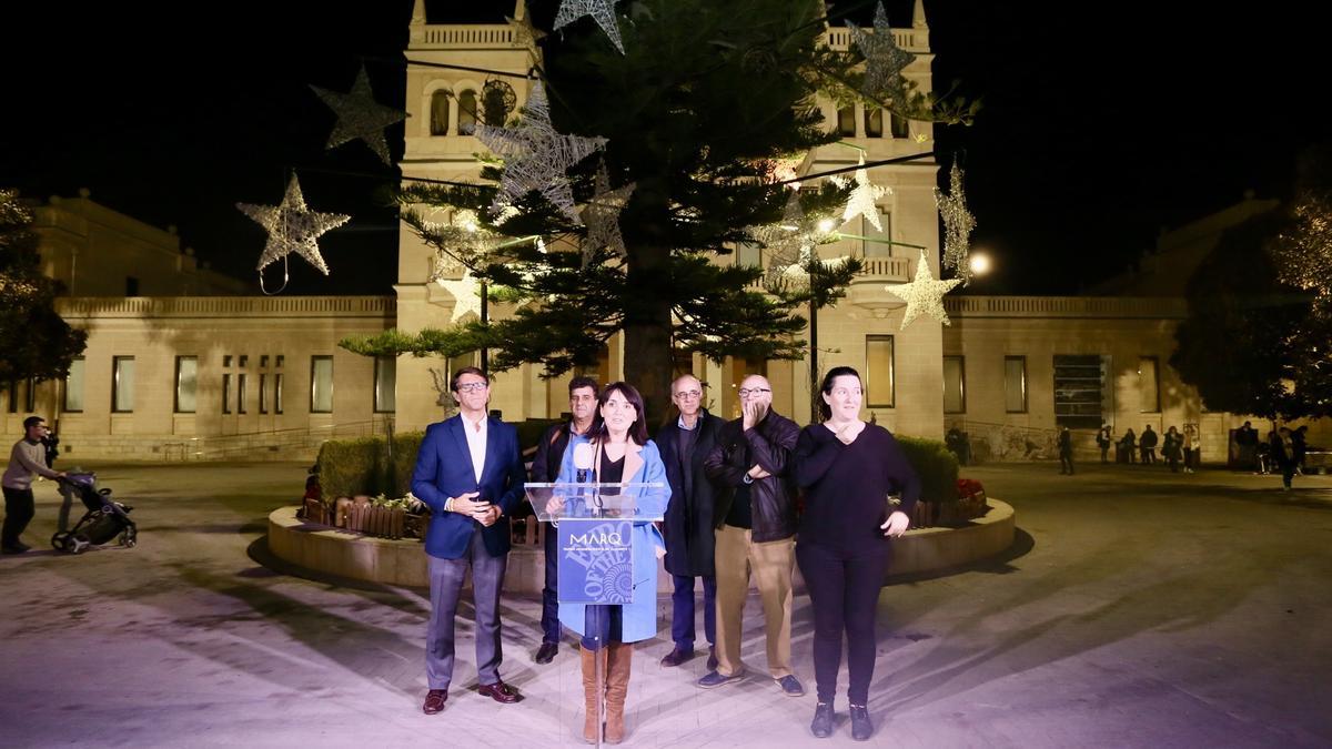 Encendido del árbol de Navidad en el MARQ