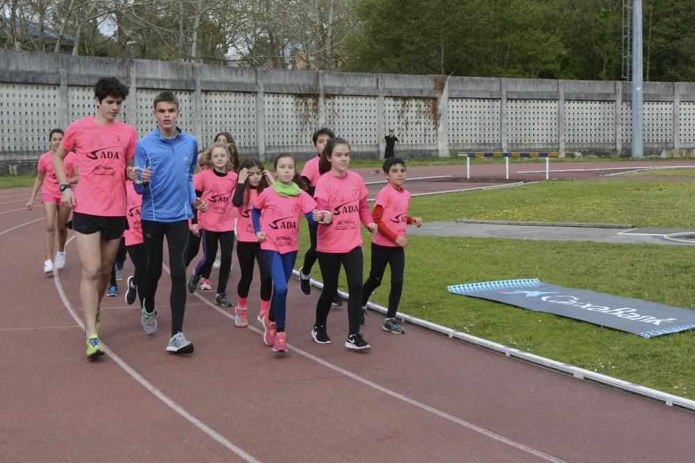 El equipo de la ONCE del Club de Atletismo de Sada