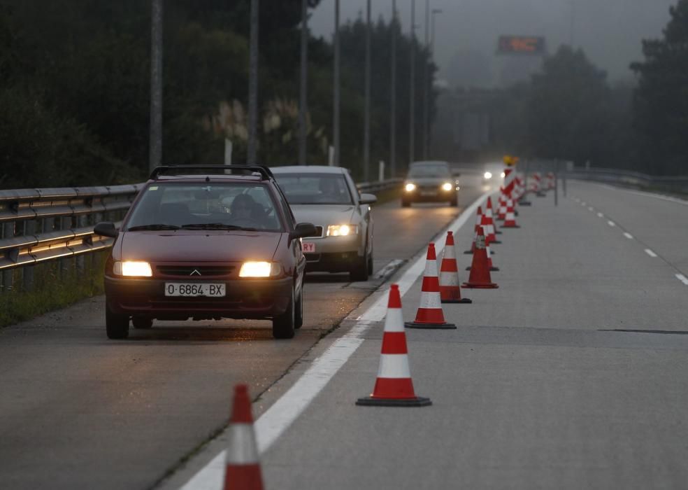 Obras en la autopista "Y"