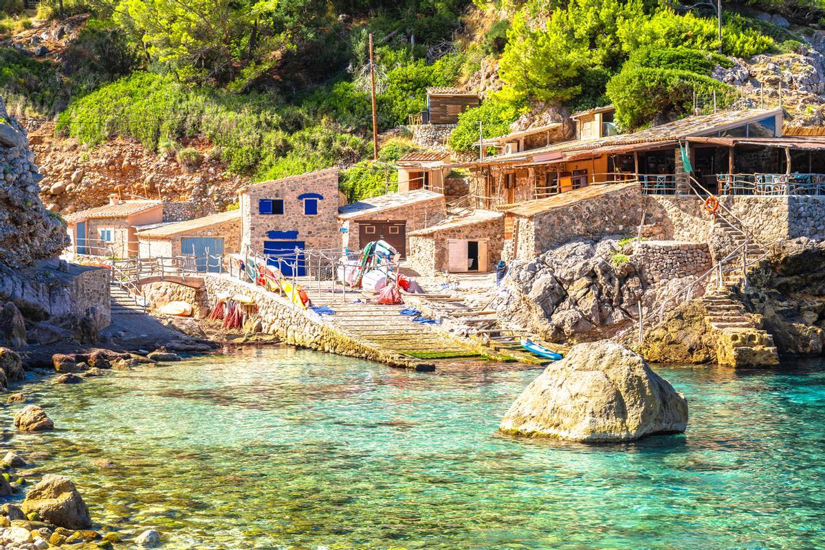 Cala de Deia en Mallorca.