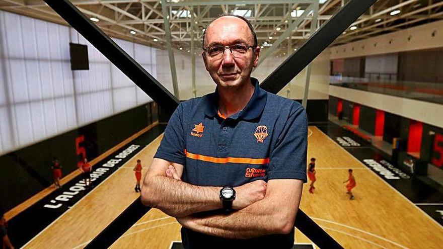 Esteban Albert, en las instalaciones de L'Alqueria del Basket