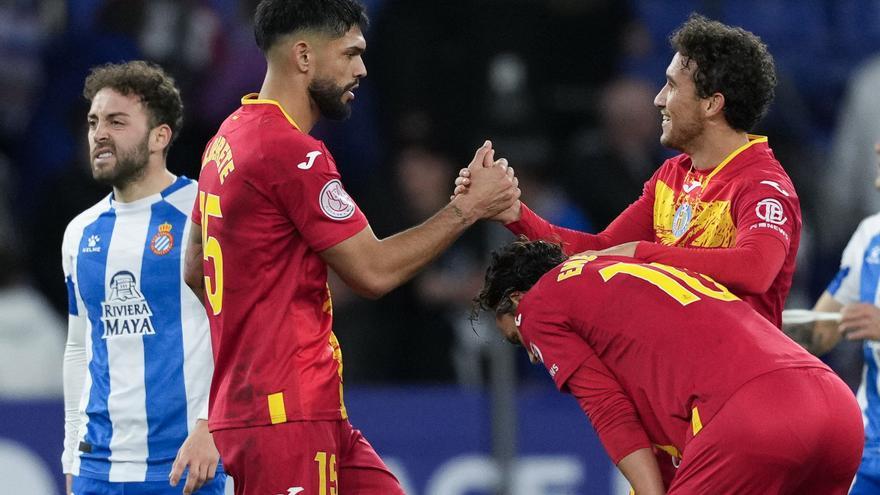 El Getafe elimina al Espanyol en el minuto 87