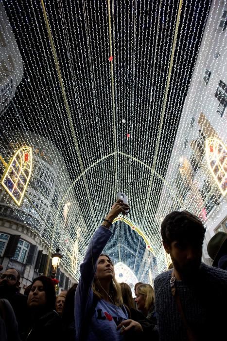 El encendido de las luces de Navidad de la calle Larios