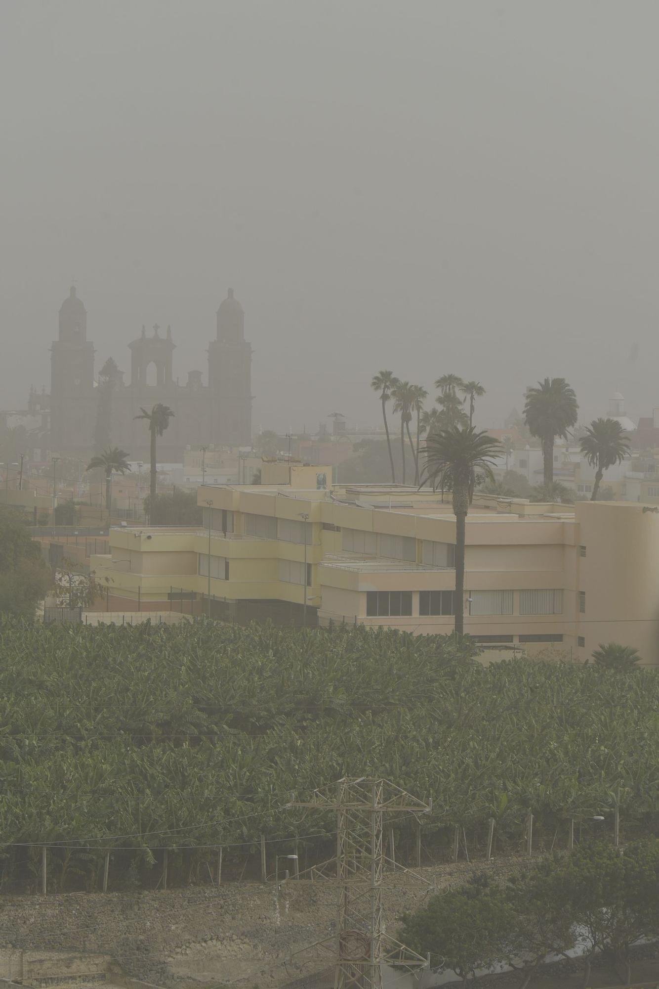 Calima sobre Gran Canaria