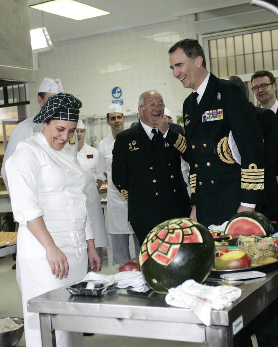 Felipe VI visita las escuelas de Armada en Ferrol