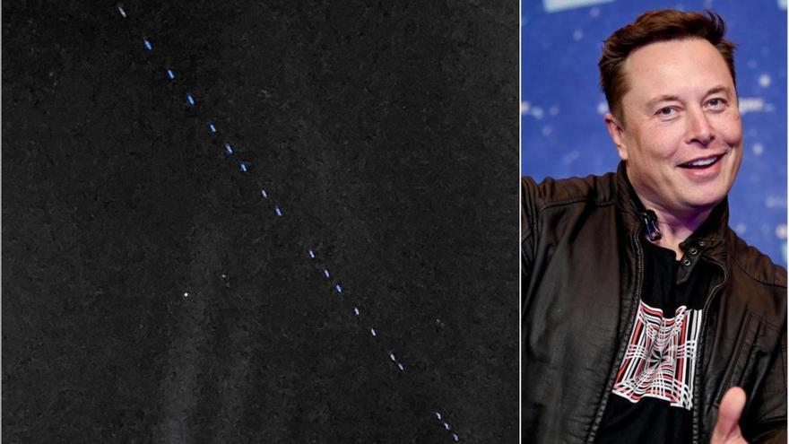 La constelación de satélites artificiales de Elon Musk se pudo ver de nuevo este martes en Santiago