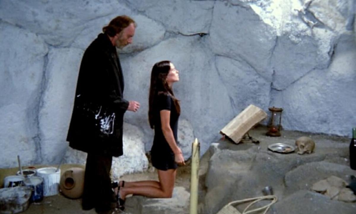 Fernando Fernán Gómez y Geraldine Chaplin, en "Ana y los lobos".