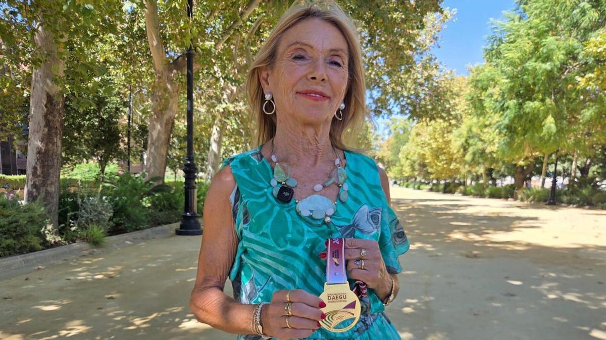 76-летняя Пепи Санчес из Антекеры стала чемпионкой мира по легкой атлетике