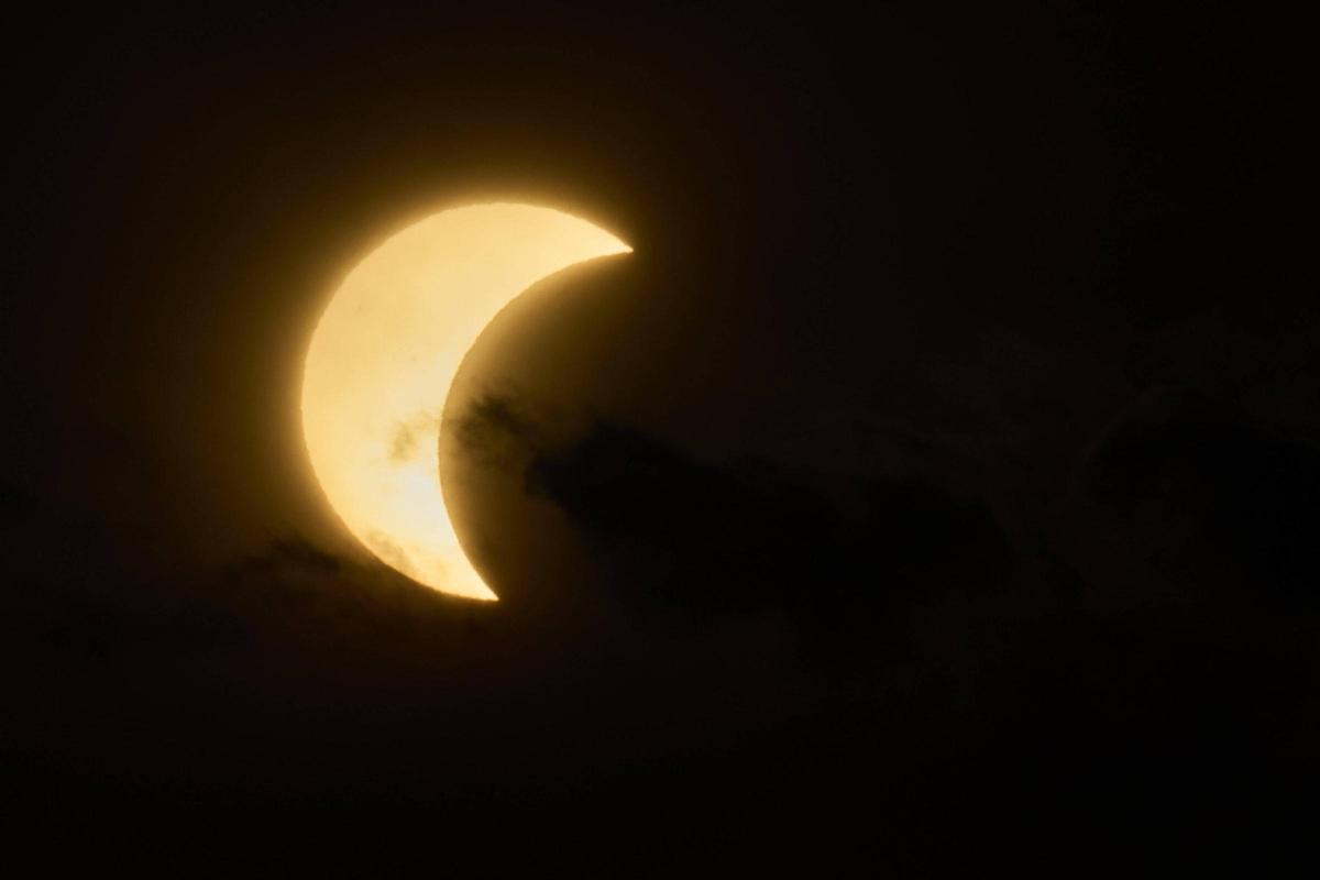 L'eclipsi a Llagostera