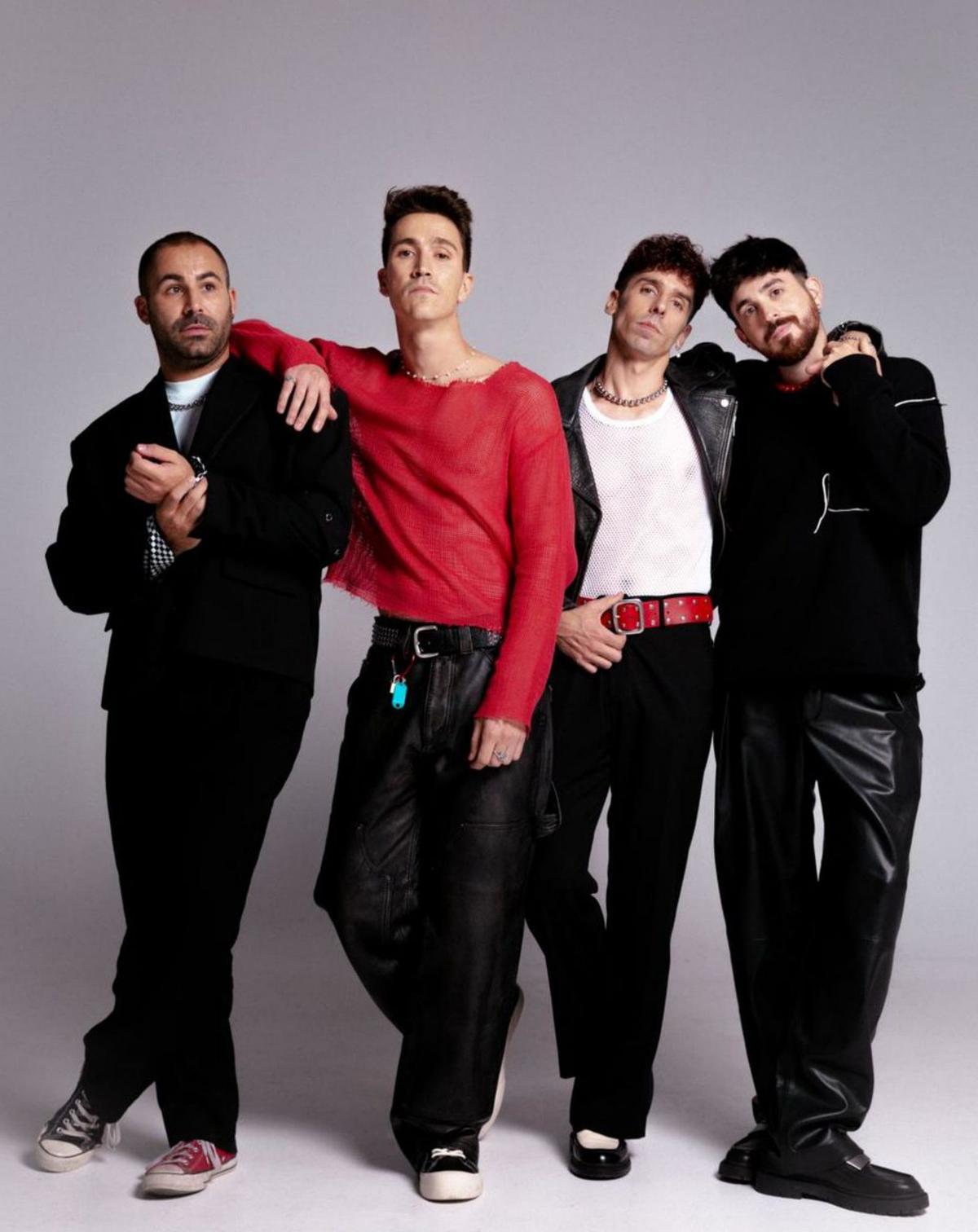 La banda musical Veintiuno, en una foto promocional. |  LOC