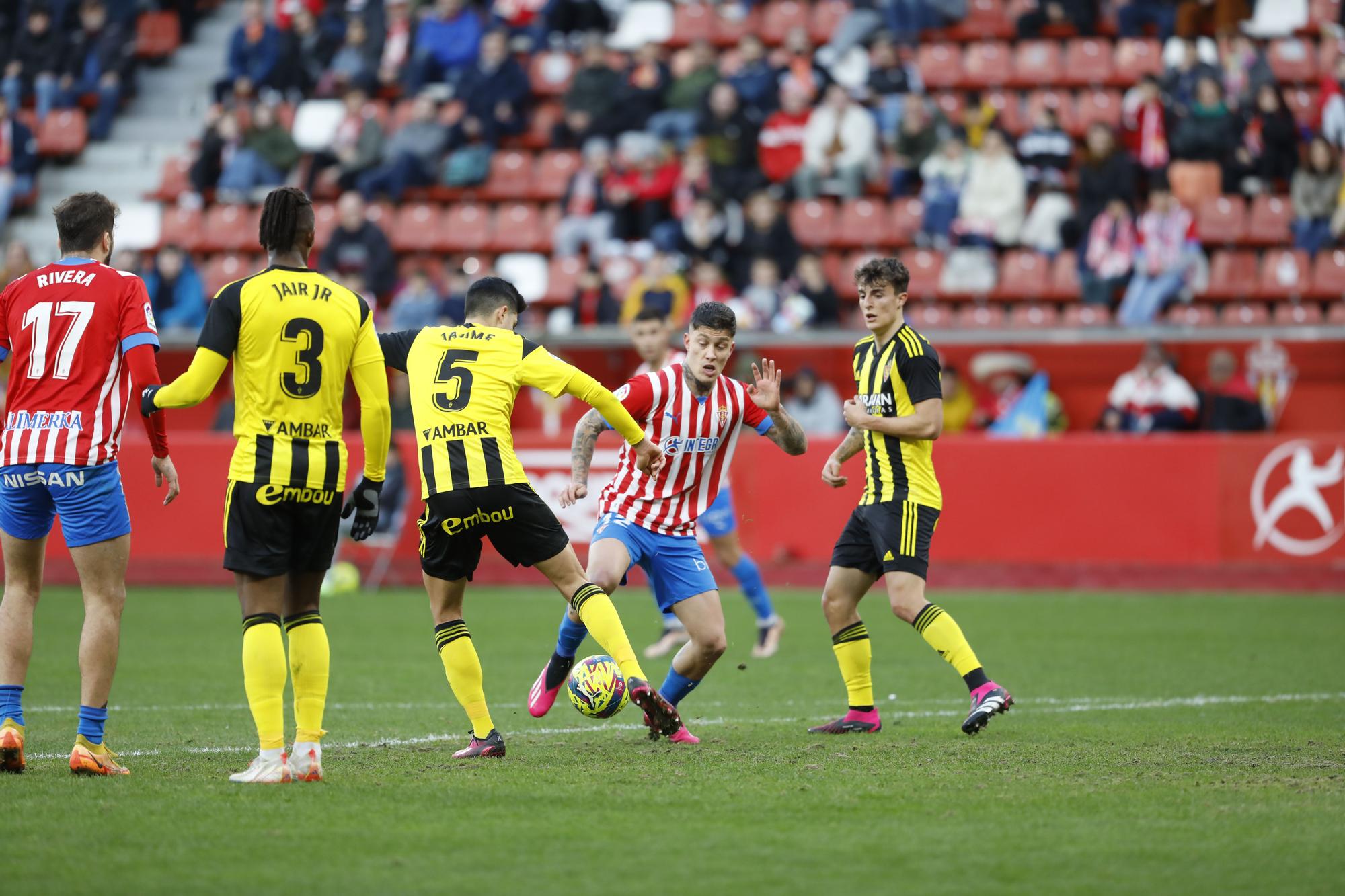 EN IMÁGENES: El encuentro entre el Sporting y el Real Zaragoza