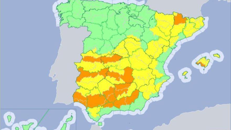 Desciende el nivel de alerta por calor en Aragón